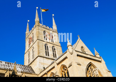 La cathédrale de Southwark ou la Cathédrale et collégiale de St Sauveur et St Mary Overie. Il a été désigné une cathédrale en 19 Banque D'Images