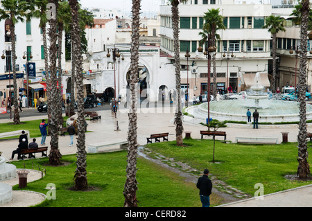 Lieu 9 avril 1947, Tanger, Maroc, Afrique du Nord Banque D'Images