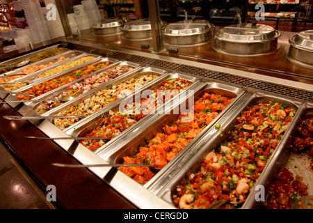Comptoir LIBRE SERVICE EN SUPERMARCHÉ,USA Banque D'Images