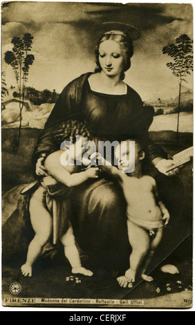 Raphael 'Madonna del Cardellino, Gallerie des Uffizi, vers 1901 Banque D'Images