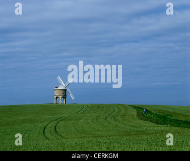 Vue sur les champs à Chesterton Windmill. Banque D'Images