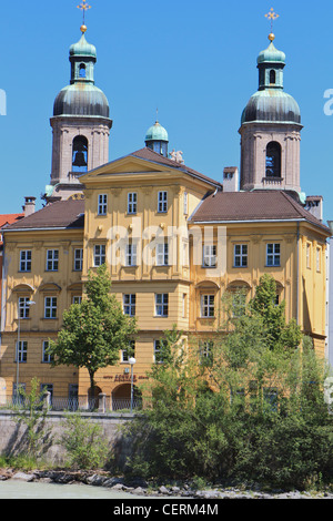 Autriche Innsbruck Riverside Building Banque D'Images