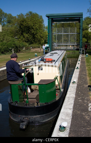 Verrouillage blanc Mills River Nene Banque D'Images