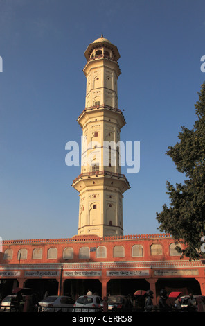 L'Inde, Rajasthan, Jaipur, Iswari Minar Swarga Sal, minaret, Banque D'Images