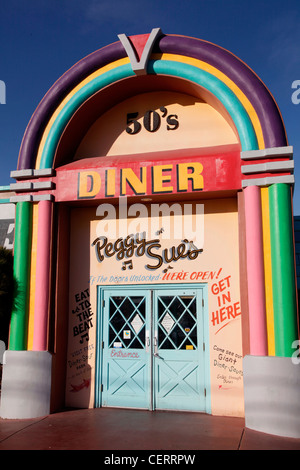 PEGGY SUE'S AMERICAN DINER SUR LA ROUTE 66,USA Banque D'Images