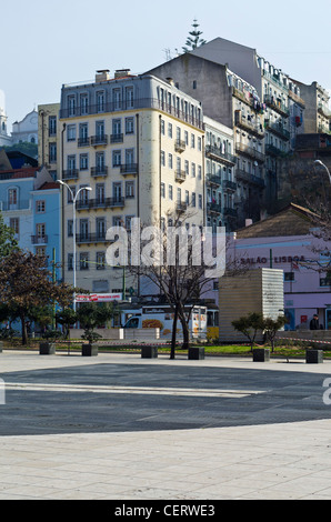 La place Martim Moniz. Lisbonne, Portugal Banque D'Images