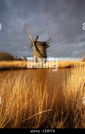 Le reste de l'usine Brograve sur les Norfolk Broads. Banque D'Images