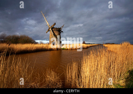 Le reste de l'usine Brograve sur les Norfolk Broads. Banque D'Images