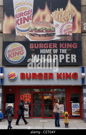 Burger King Store Front, Toronto Banque D'Images