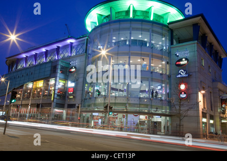 Le Cornerhouse Nottingham de nuit avec légèreté Nottingham England UK Banque D'Images