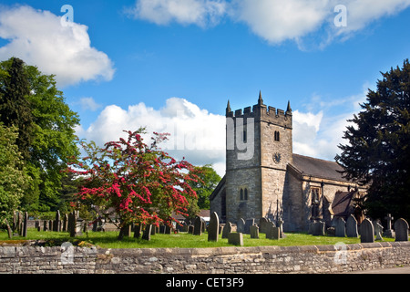 Paroisse Sainte-Trinité Église près de Bakewell, dans le parc national de Peak District. Banque D'Images