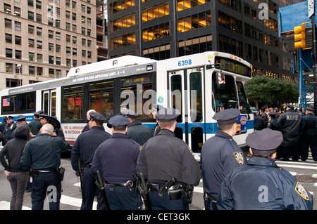 Novembre 17, 2011, Occupy Wall Street, Downtown Manhattan, près du quartier financier de Wall Street. Banque D'Images