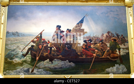 Washington Crossing the Delaware, 1851, par Emanuel Leutze, Cuisine Américaine Banque D'Images