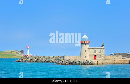 Le phare à howth, près de Dublin, Irlande Banque D'Images