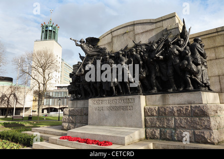 Mémorial de la première guerre mondiale la réponse, Newcastle upon Tyne Angleterre Royaume-Uni Banque D'Images