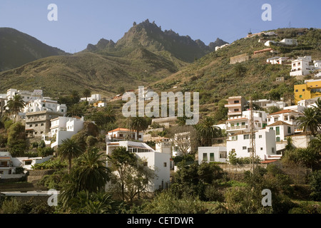 Espagne Iles Canaries Ténérife, montagnes d'Anaga, Taganana Banque D'Images