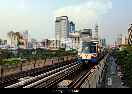 Rajadamari (BTS Skytrain Station), Bangkok Banque D'Images