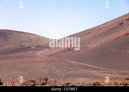 Paysage volcanique du Parc National de Timanfaya Lanzarote Banque D'Images