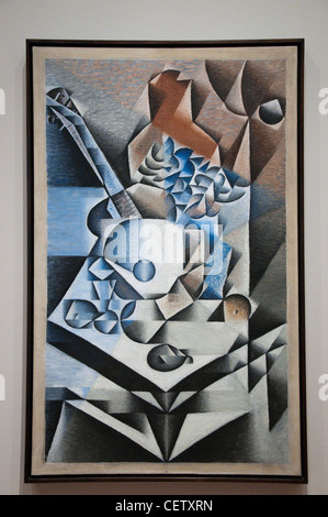 Nature morte avec des fleurs par Juan Gris au Museum of Modern Art (MOMA) à New York City, USA Banque D'Images