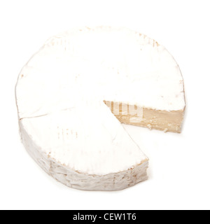 Le camembert isolated on a white background studio. Banque D'Images
