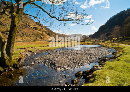 Watendlath Beck, dans la vallée de Borrowdale Watendlath, au-dessus dans le Lake District Banque D'Images