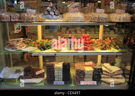 Afficher la fenêtre de Pasticceria Castelli, Venise, Vénétie, Italie, Mer Adriatique, de l'Europe Banque D'Images