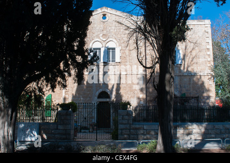 La maison du meunier au 6 de la rue Emek Refaim la colonie allemande de Jérusalem Banque D'Images