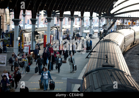 La gare de New York , New York au Royaume-Uni est l'une des plus importantes stations de la jonction ferroviaire sur le réseau ferroviaire britannique, environ la moitié Banque D'Images