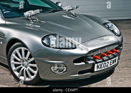 L'arrêt Aston Martin DB5, James Bond classic car Banque D'Images