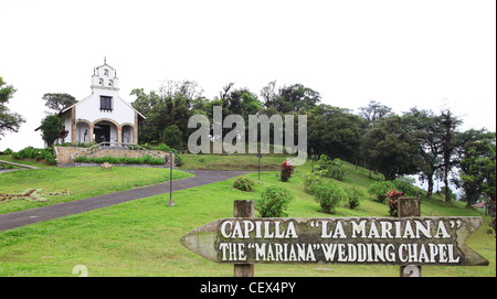 La chapelle de mariage Mariana Villa Blanca Los Angeles Cloud Forest Reserve Costa Rica Amérique Centrale Banque D'Images