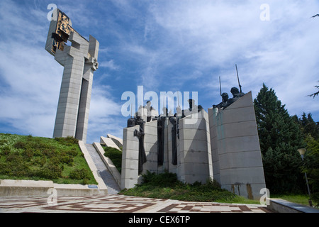 Les défenseurs de Stara Zagora, également Monument Monument Drapeau de Samara, Balkans, Bulgarie Banque D'Images