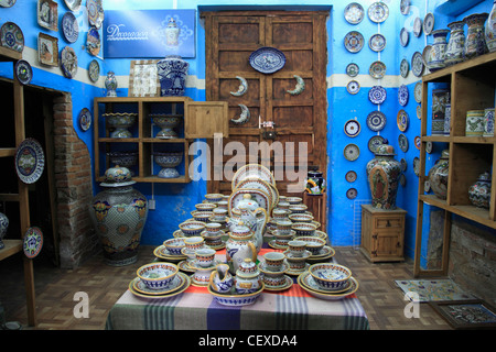 Talavera de Puebla, magasin de poterie, le centre historique, l'État de Puebla, Mexique Banque D'Images