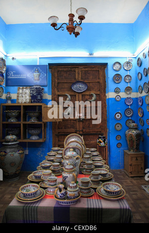 Talavera de Puebla, magasin de poterie, le centre historique, l'État de Puebla, Mexique Banque D'Images