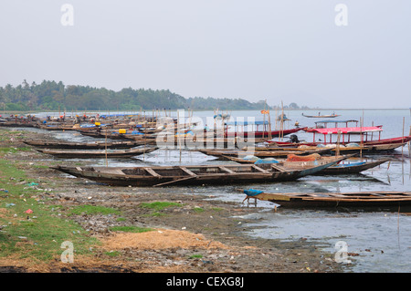 Le lac Chilika en Orissa, Inde. Banque D'Images