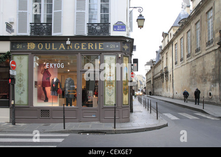 Quartier du Marais à Paris Banque D'Images