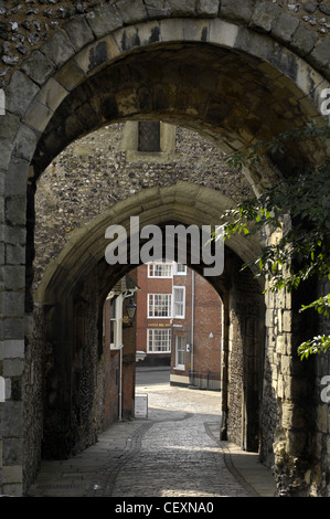 Barbican Gate, Château de Lewes, East Sussex Banque D'Images