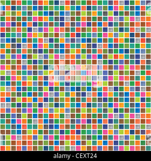 Résumé motif de carrés de couleur transparente Banque D'Images