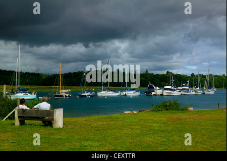 Beaulieu's River, le parc national New Forest, Hampshire, Royaume-Uni Banque D'Images