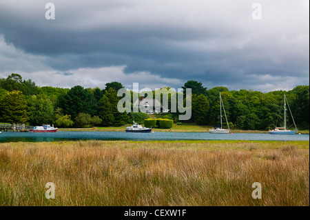 Beaulieu's River, le parc national New Forest, Hampshire, Royaume-Uni Banque D'Images