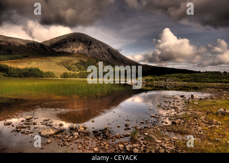 Route vers Elgol, île de Skye, Hebrides , Écosse, Royaume-Uni Banque D'Images