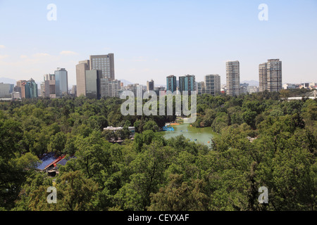 Polanco, Skyline, parc de Chapultepec, Chapultepec, Mexico City, Mexico Banque D'Images