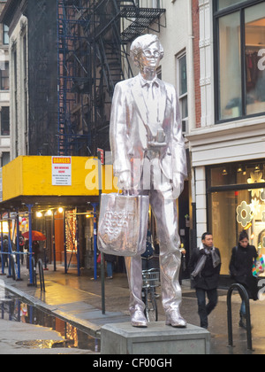 Andy Warhol Monument à Union Square à New York City Banque D'Images