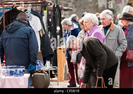 Cale à la place du marché, la Ville d'Ely, Cambridgeshire, Angleterre. Banque D'Images