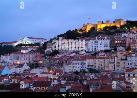 Lisbonne Portugal Castelo de Sao Jorge Banque D'Images