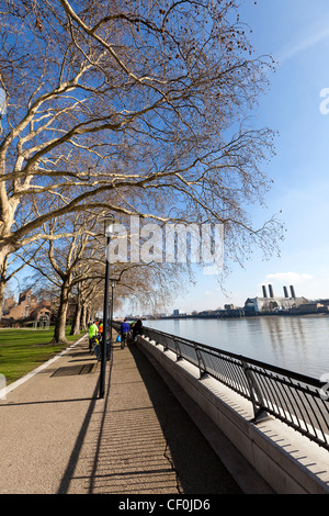 Island Gardens Park, Isle of Dogs, Tower Hamlets, London, UK. Banque D'Images