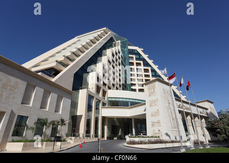 Le thème égyptien Raffles hotel à Dubaï, Émirats Arabes Unis Banque D'Images