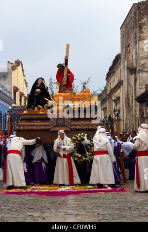 Jésus Procession de Antigua, Procesion de Jesus en Antigua Guatemala Banque D'Images