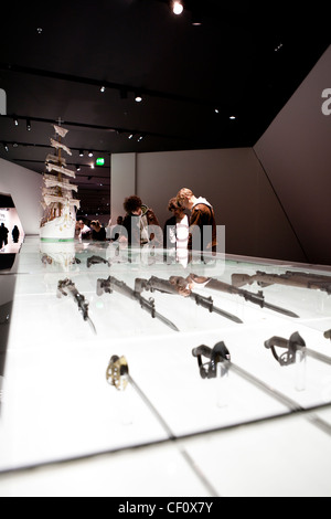 Intérieur du Musée militaire des Forces armées allemandes, Militarhistorisches Museum der Bundeswehr, Dresden, Allemagne Banque D'Images