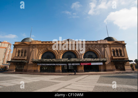 Centro Cultural Estación Mapocho, Santiago, Chili. Banque D'Images