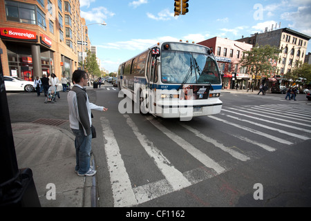 Casual Street View de Brooklyn heights, Brooklyn, New York Banque D'Images